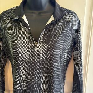 Ideology Black and White Long Sleeve Top